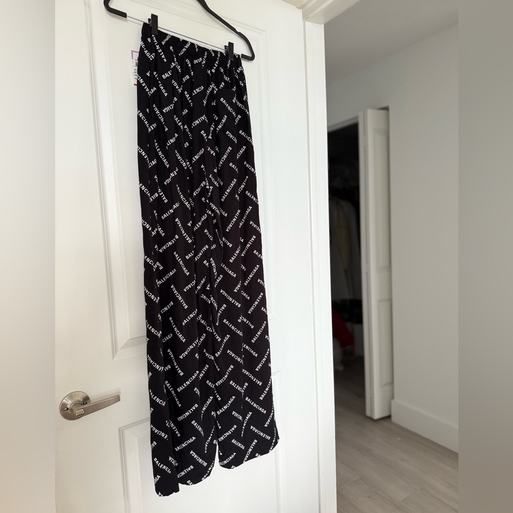 New Balenciaga Bal Diagonal Allover Pyjama Pants $1,450 34 - Picture 9 of 10